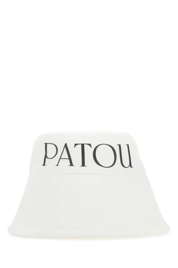 Patou Capelli 100% Cotton bucket hat in white