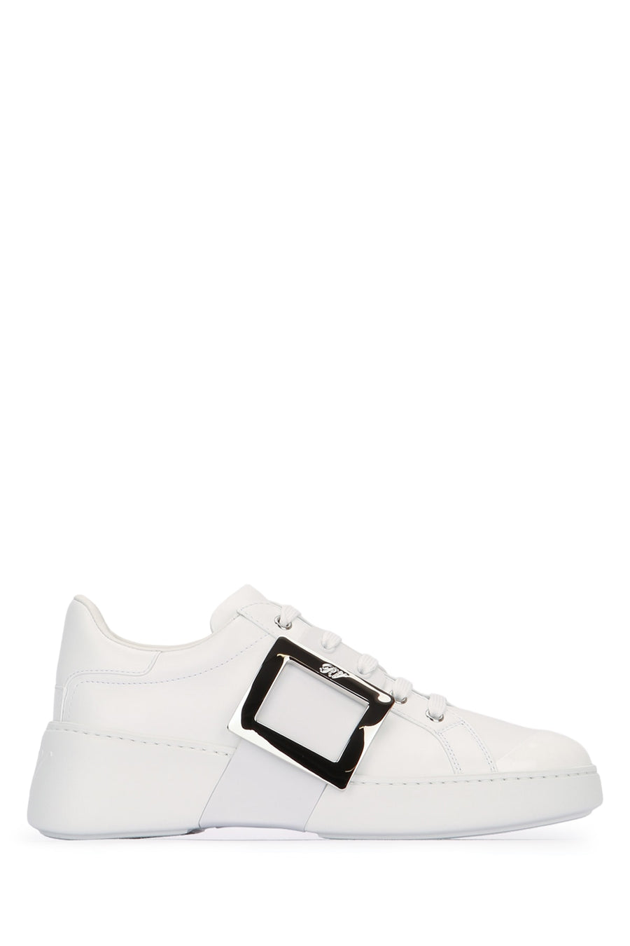 Roger Vivier Skate 100% Calfskin sneaker in white