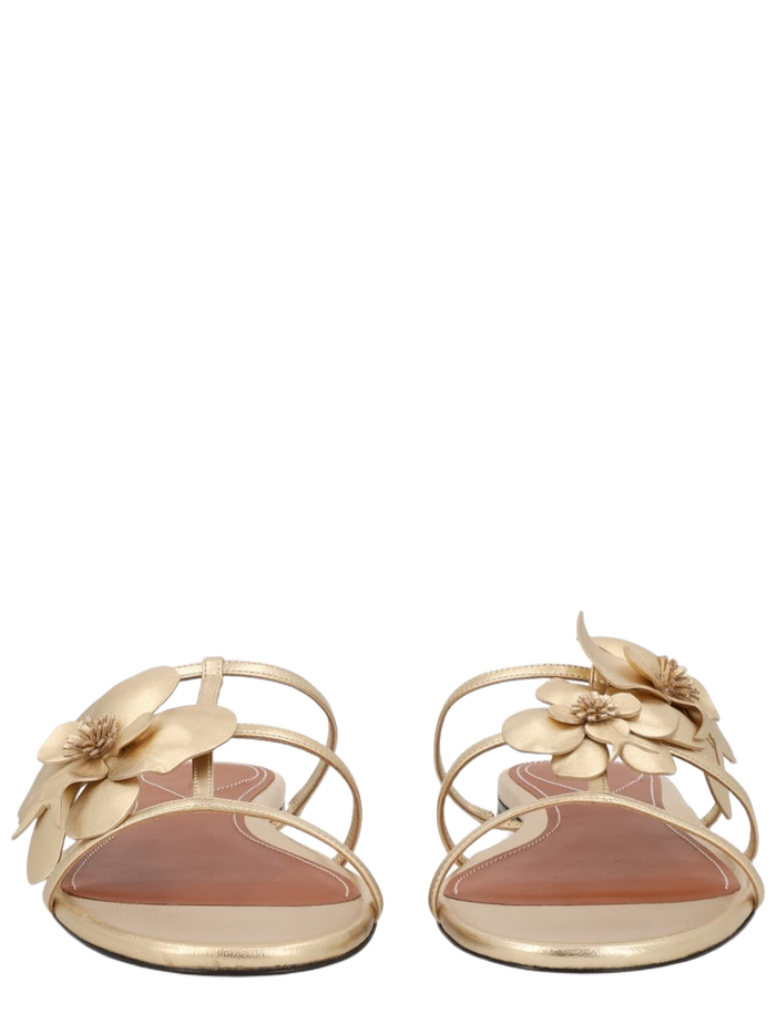 Sandal Orchid Gold Leather