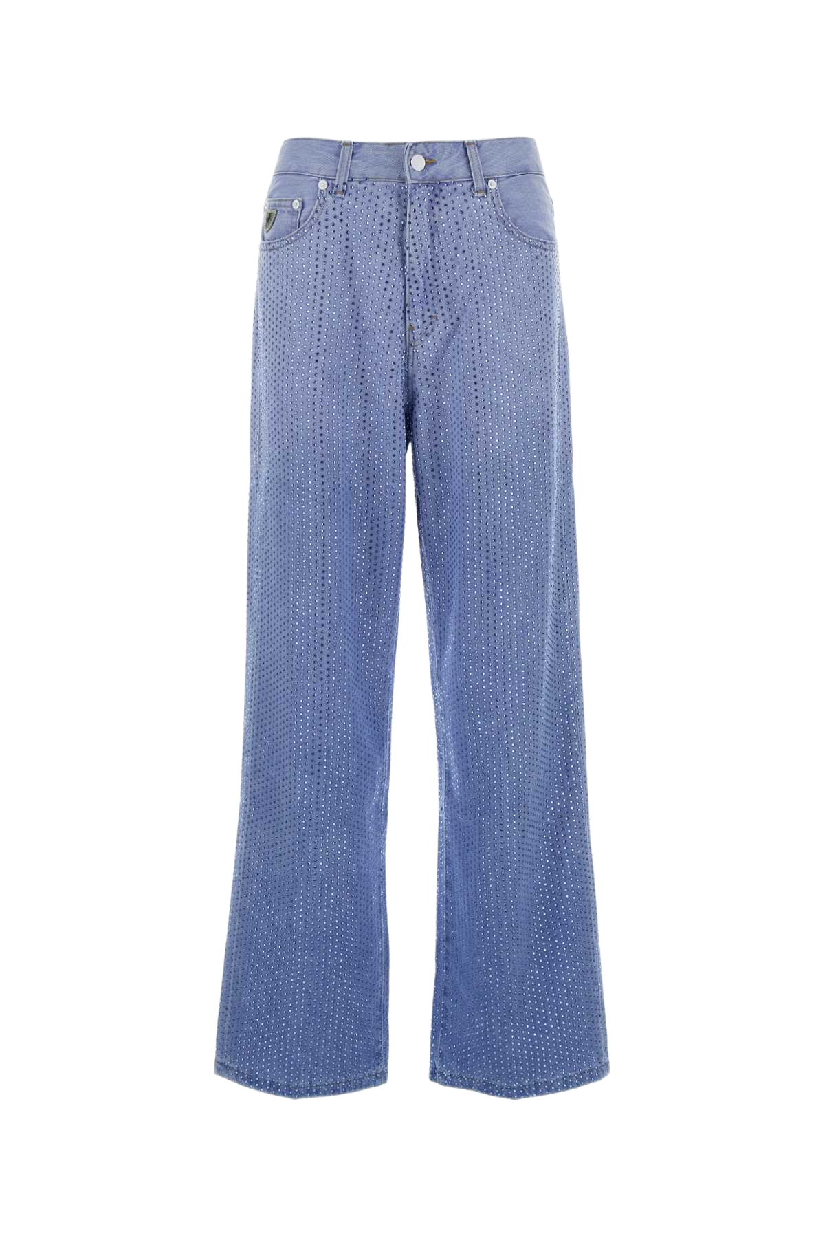 Embellished Denim Asha Jeans Dip Dye Crystal Exterior: Cotton