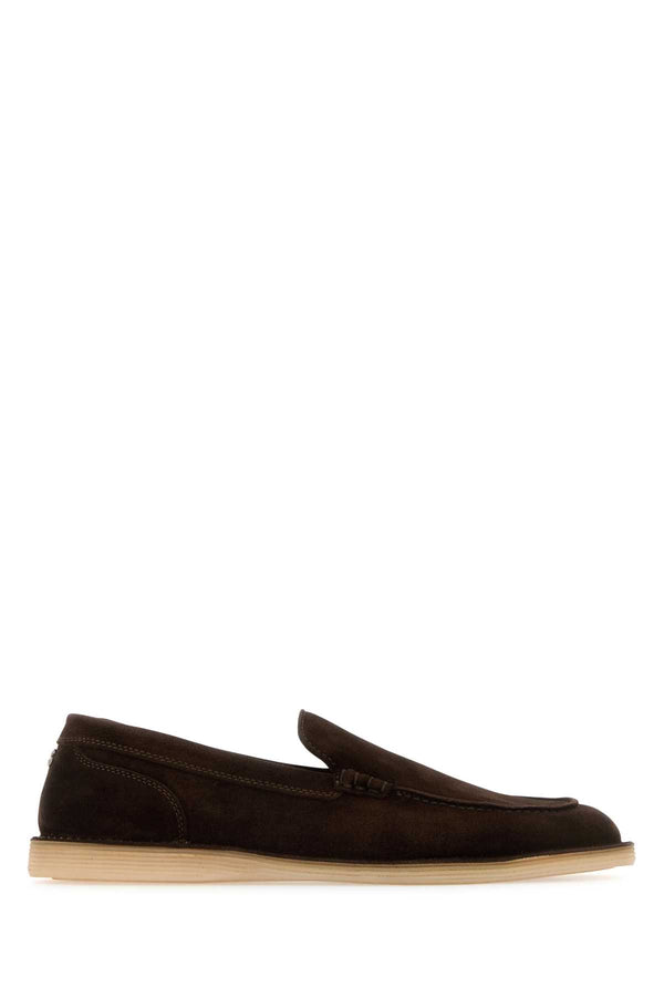 Dolce & Gabbana Suede upper loafer in brown
