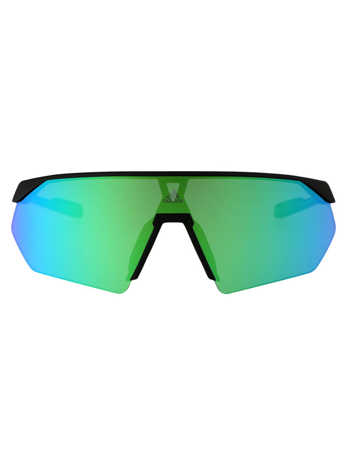 Sp0076 Nero Opaco / Verde Specchiato Injected Sunglasses