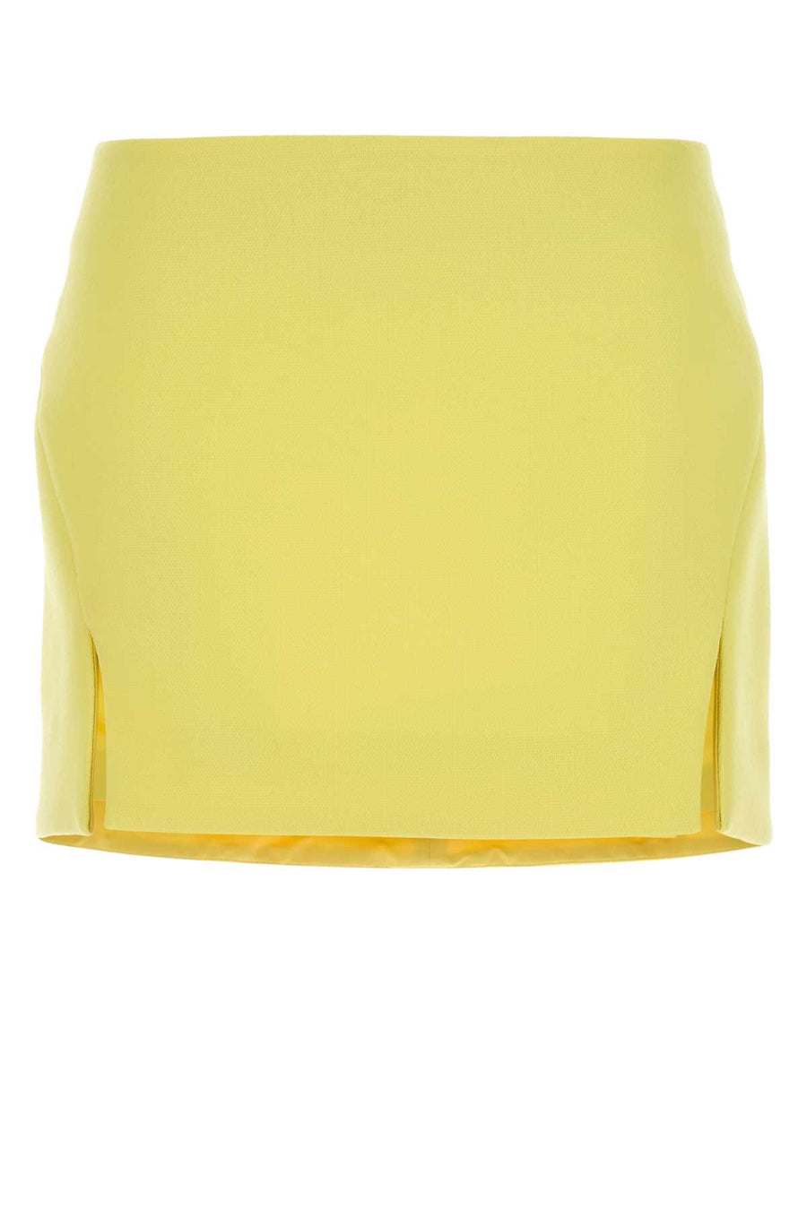 Givenchy Skirt Exterior: 90% Wool 7% Nylon 3% Elastane Lining: 100% Viscose mini skirt in yellow