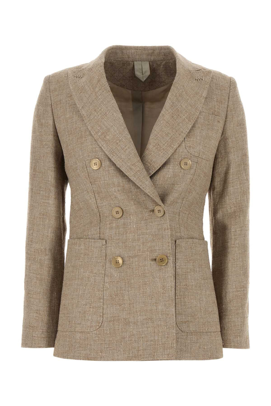 Max Mara 44% Linen blazer in beige