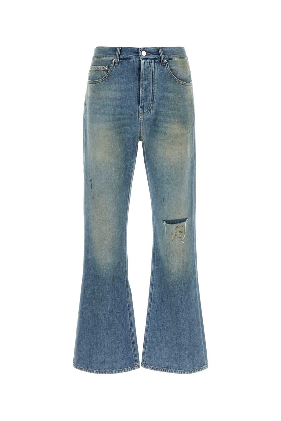 Amiri Bootcut 100% Cotton jeans in blue