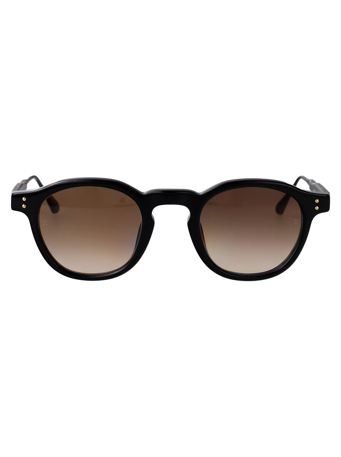 Heath Black/ Nickel/ Yellow Gold/ Mocha Grad Acetate Sunglasses