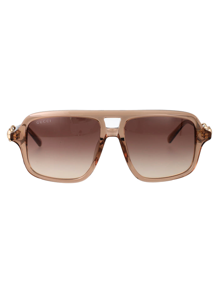 Gg2052s Brown-brown-brown Acetate Sunglasses