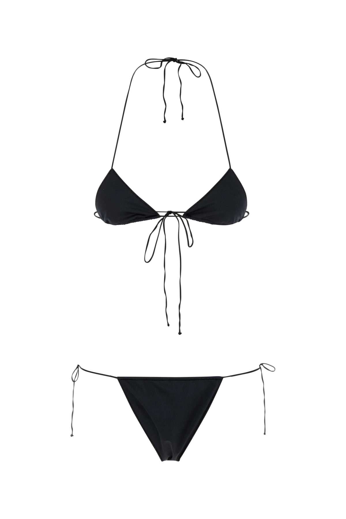 Black Stretch Nylon Bikini Costumi Da Bagno