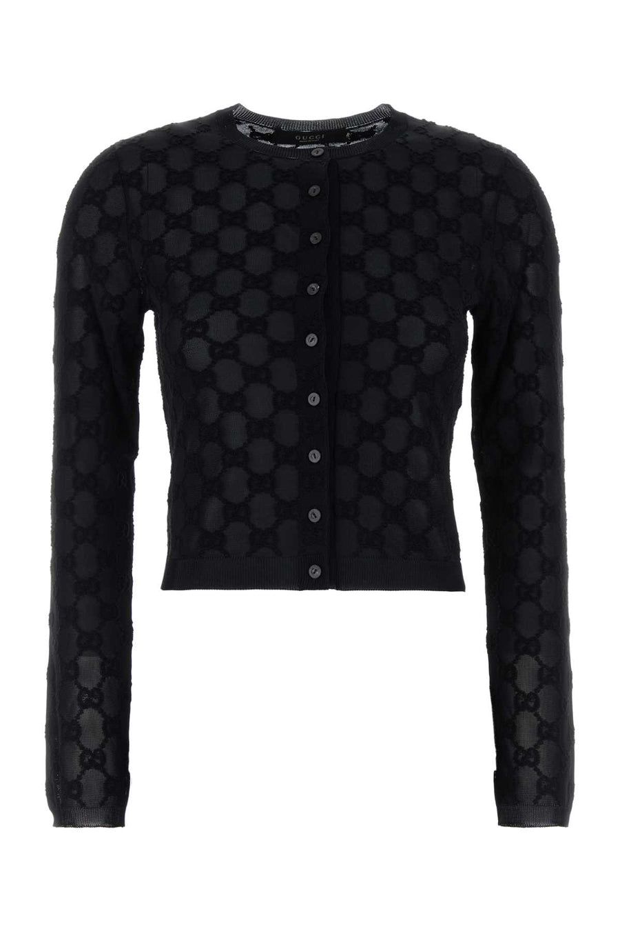 Gucci Tops 71% Viscose cardigan in black