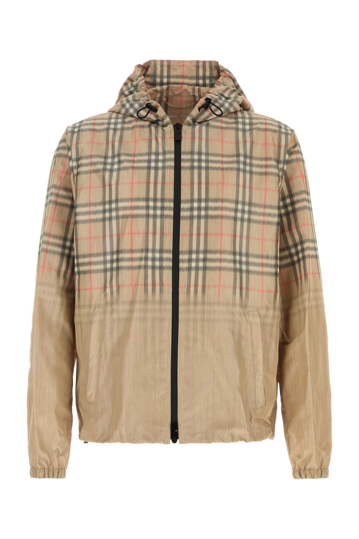 Printed Viscose Blend Bomber Jacket Sand Polyester Giubbini