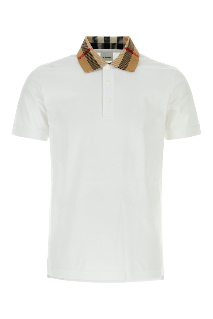White Piquet Polo Shirt Cotton T-shirt