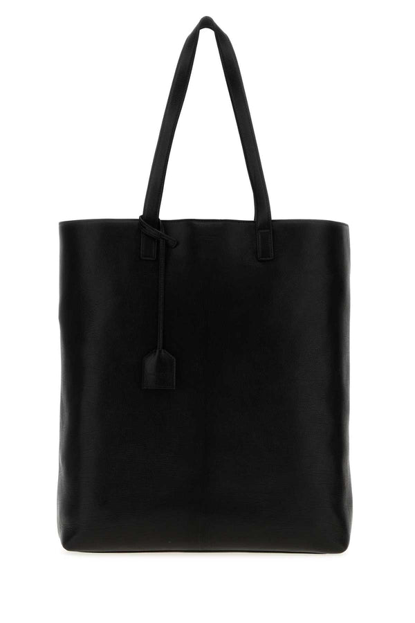 Saint Laurent Bold Exterior: 100% Leather. Lining: 100% Suede. tote bag in black
