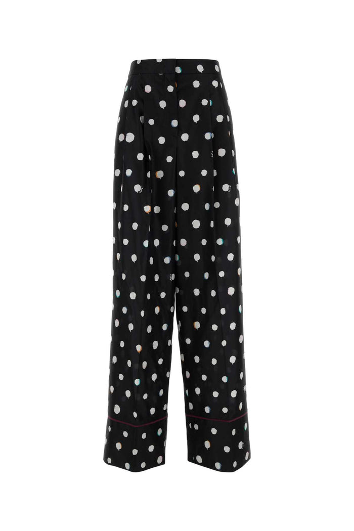 Black Exterior: Silk Pantaloni