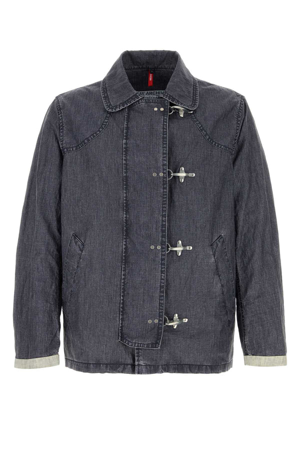 Fay Ganci 100% Linen jacket in navy