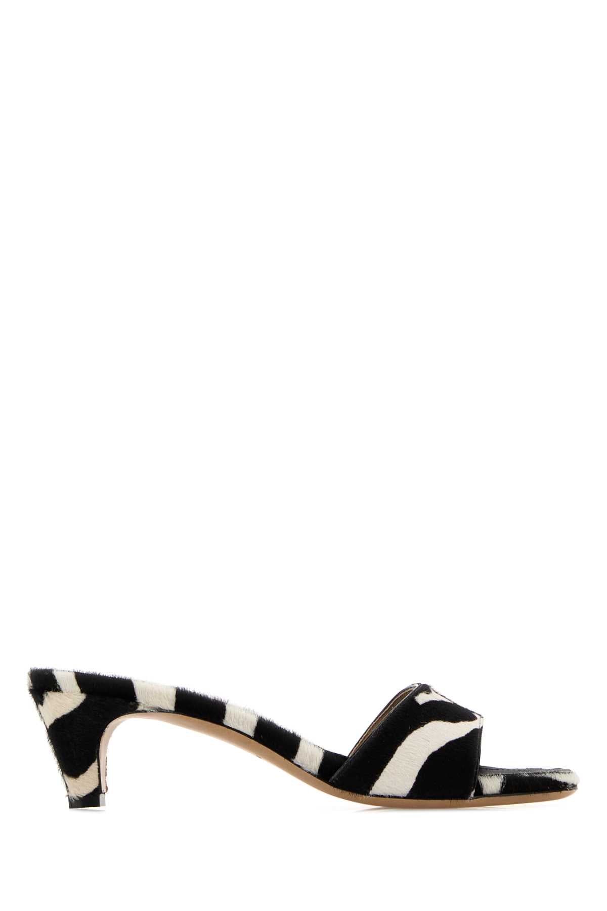 Printed Calf Hair Tatiana 40 Mules Kasbabianconer Sandali