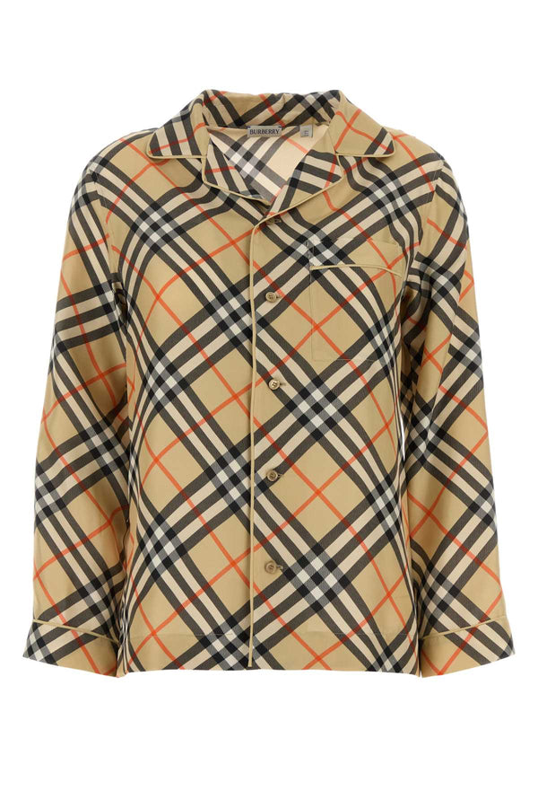 Burberry 100% Silk shirt in beige