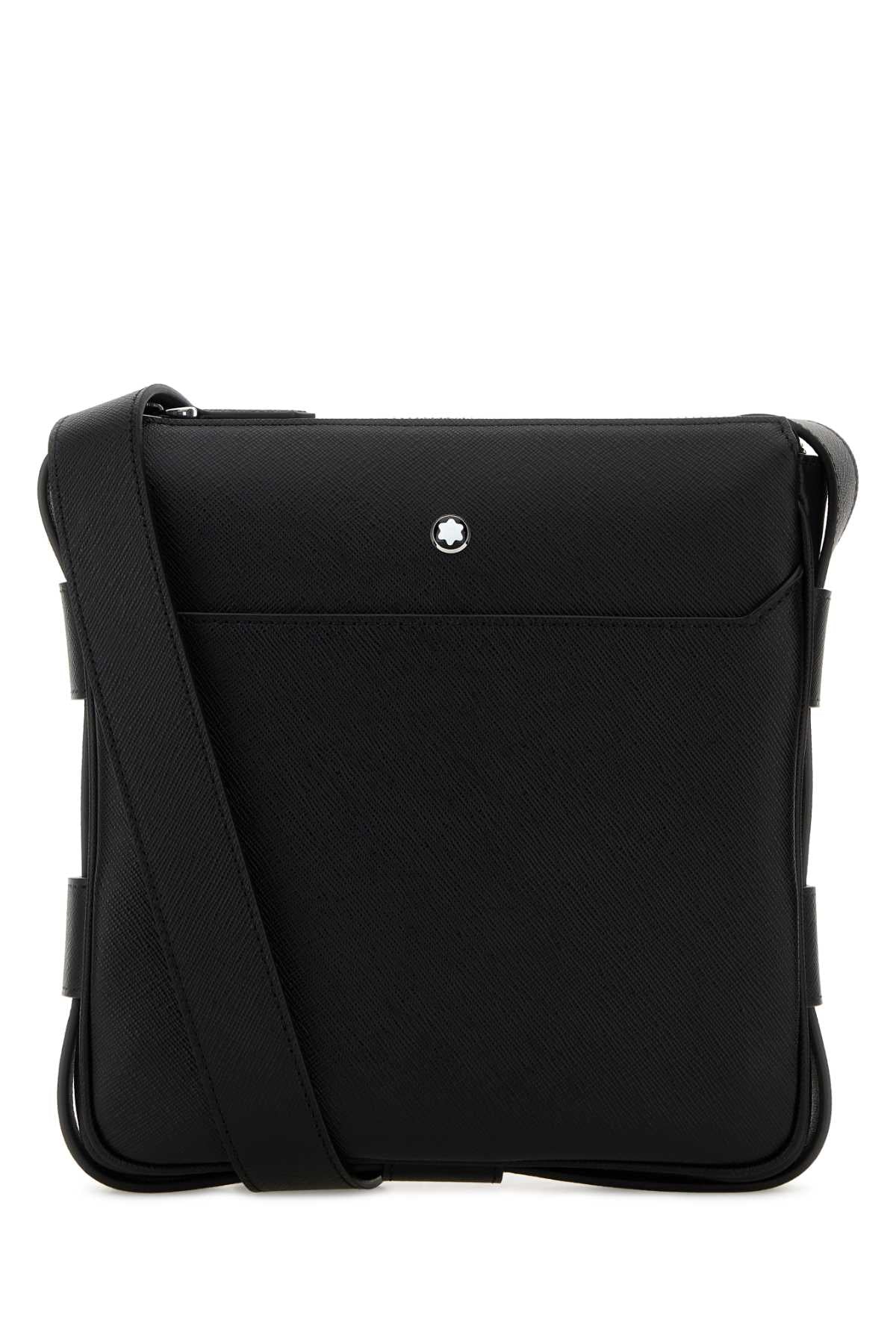 Black Leather Sartorial Crossbody Bag 000 Borse A Tracolla