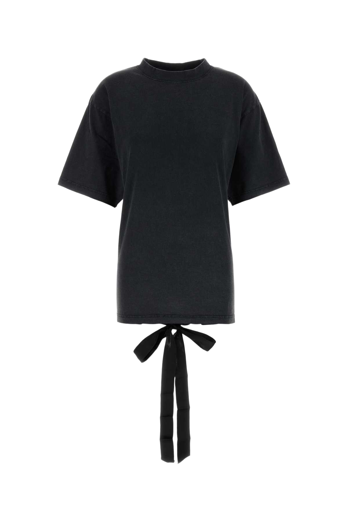 Graphite Cotton T-Shirt Faded Washed Black Exterior