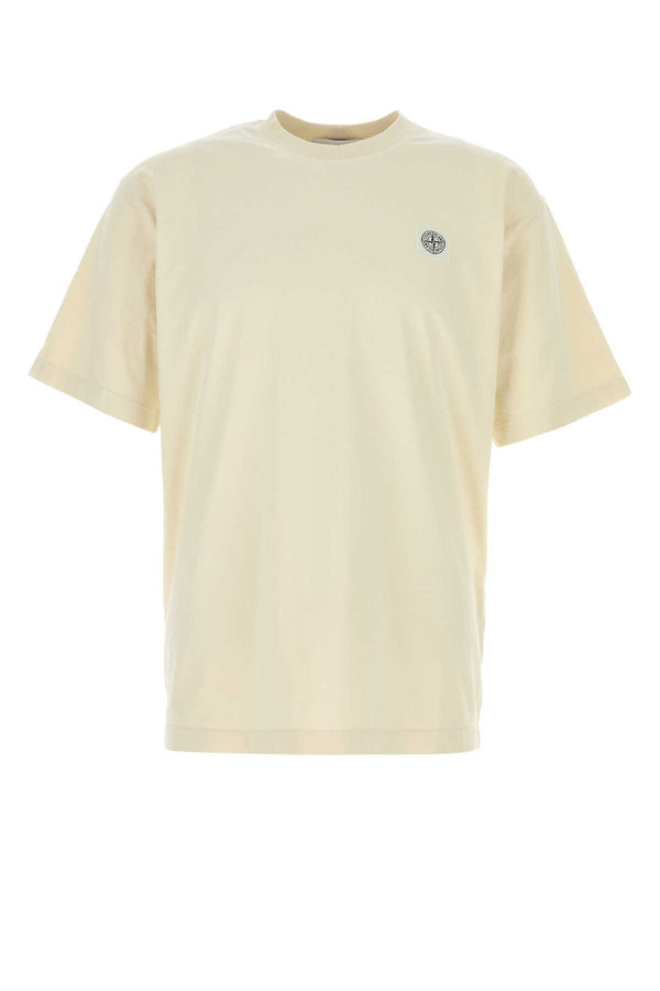 Stone Island 100% Cotton t-shirt in beige