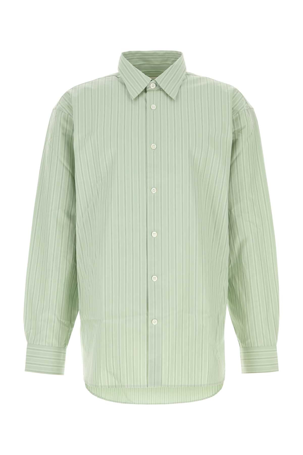Embroidered Poplin Croom Shirt Pistache Camicie