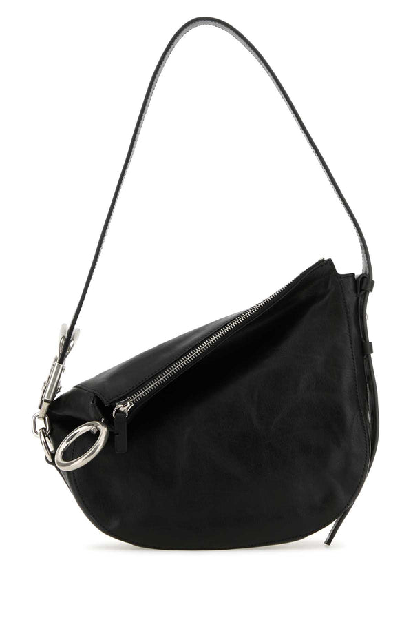 Burberry Exterior: 100% Calf leather shoulder bag in black