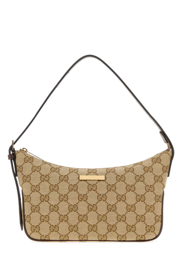 Gucci 52% Polyester shoulder bag in beige