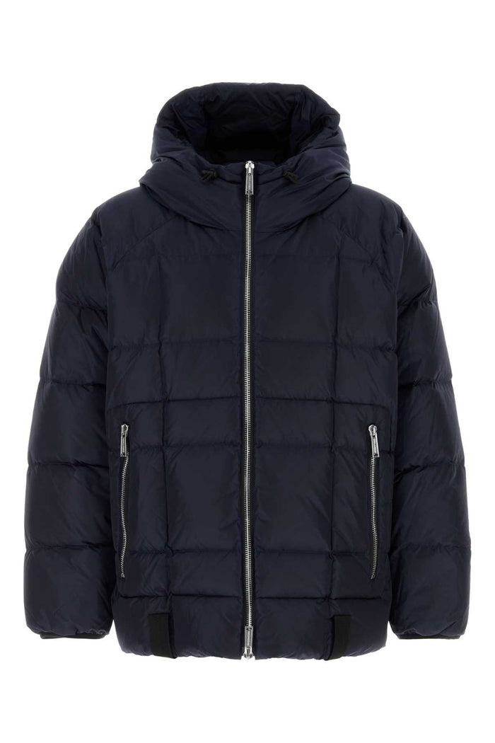 Navy Blue Nylon Down Jacket Navyblue Piumini