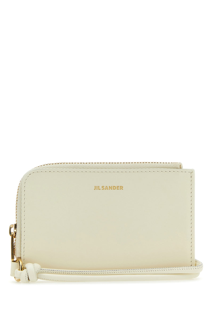 Jil Sander 100% Metal Fibre wallet in beige