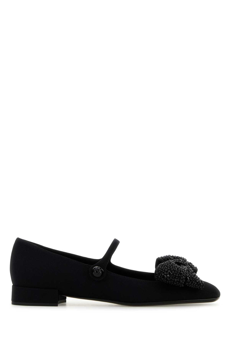 Valentino Garavani Valentino Exterior: 100% Fabric ballerina flat in black