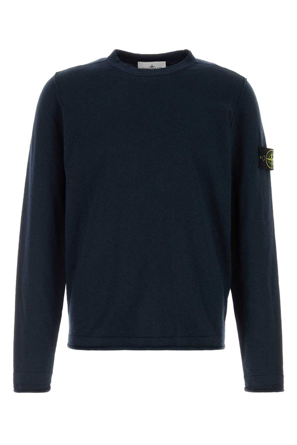 Stone Island 78% Cotton sweater in navy