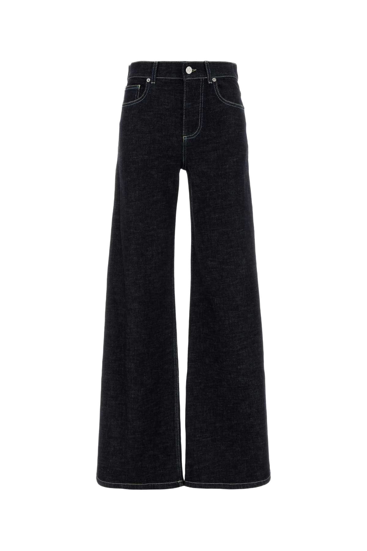 Blue Stretch Denim Jeans Blublack Exterior: Cotton Elastane