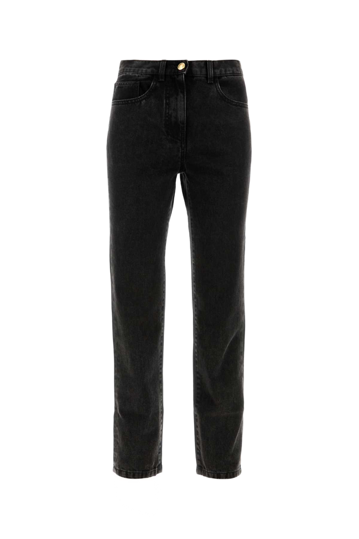 Black Denim Jeans 1010 Exterior: Cotton