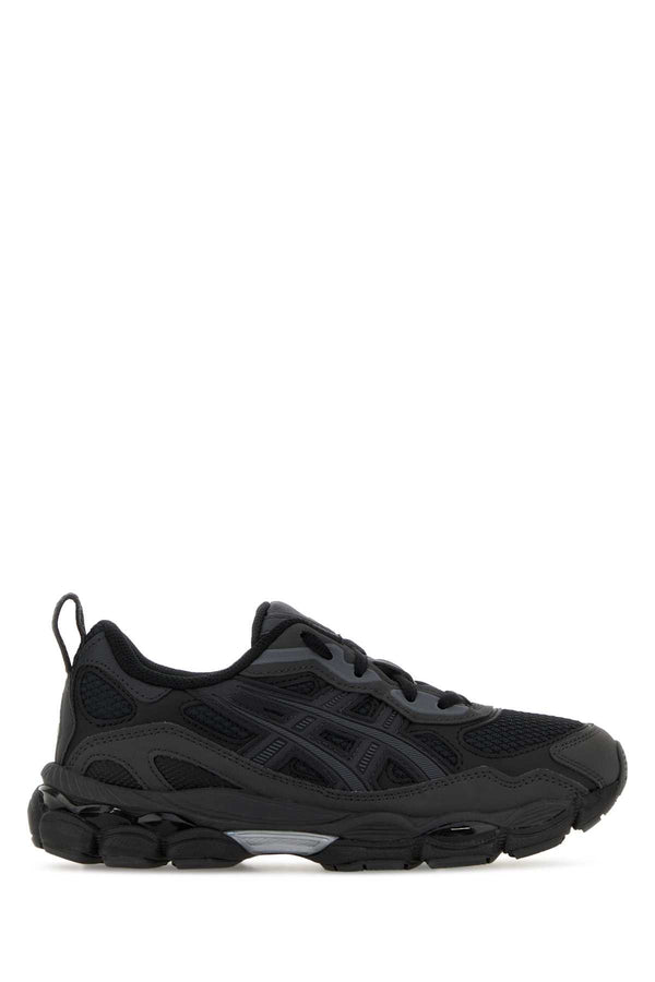 Asics Exterior: 100% Fabric; Interior: 100% Fabric; Sole: Rubber sneaker in black