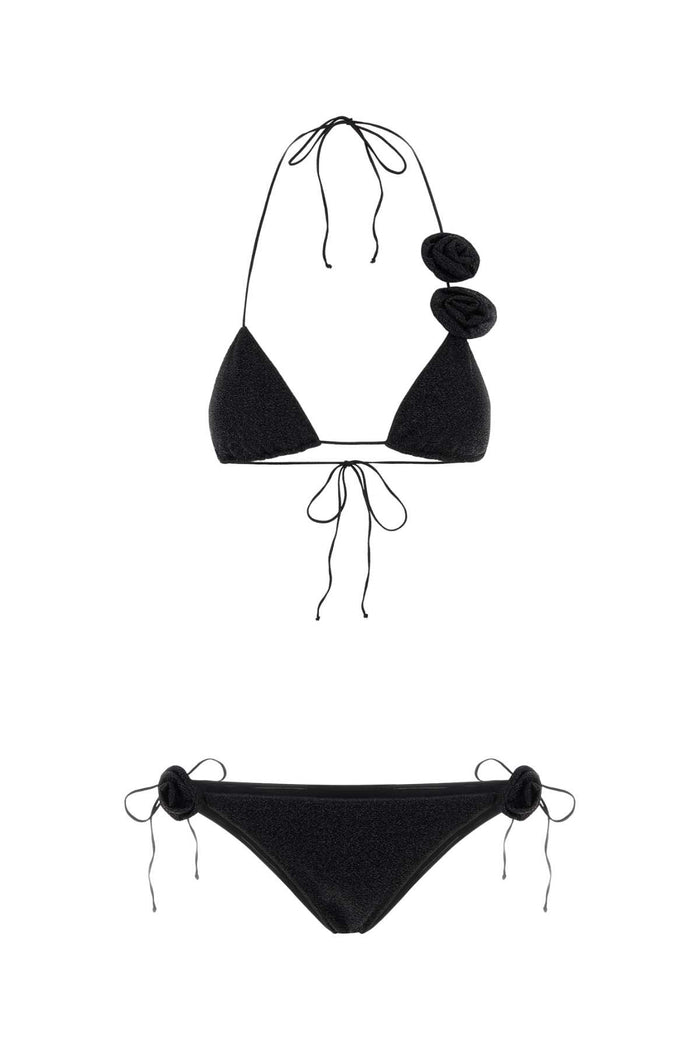 Black Nylon Blend Bikini Costumi Da Bagno