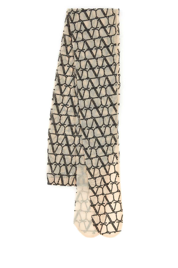 Valentino Garavani 94% Nylon scarf in beige