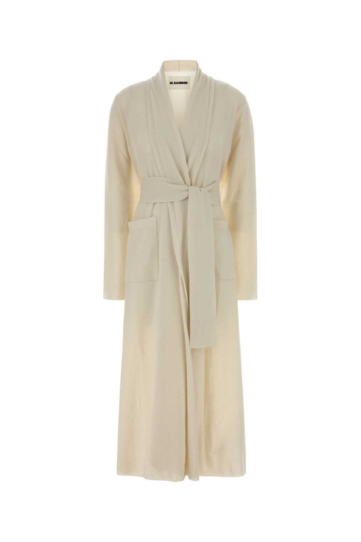 Ivory Cashmere Cardigan White Exterior: Maglie