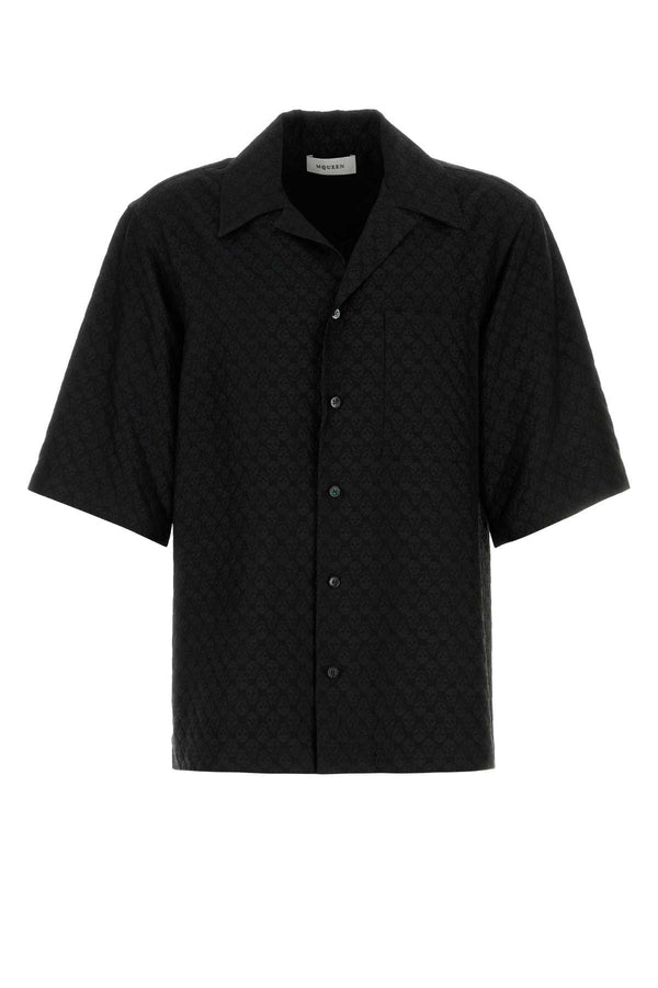 Alexander McQueen Viscose blend shirt in black