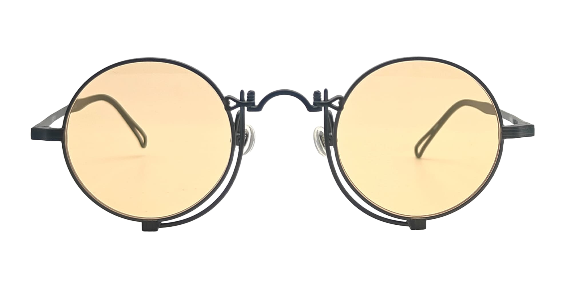 10601h - Matte Black Cafe Orange Titanium Sunglasses