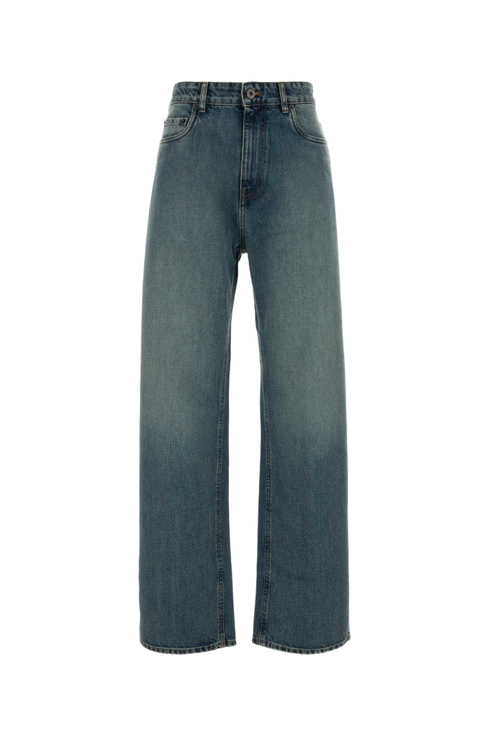 Denim Jeans Bleu Exterior: Cotton