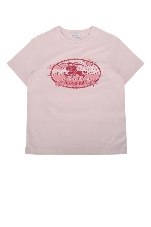 Burberry Jr Cedar 100% Cotton t-shirt in pink