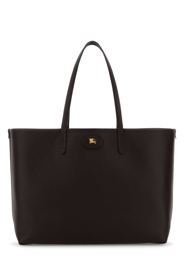 Burberry Reversible 100% calf grain leather (Bos taurus) tote bag in brown