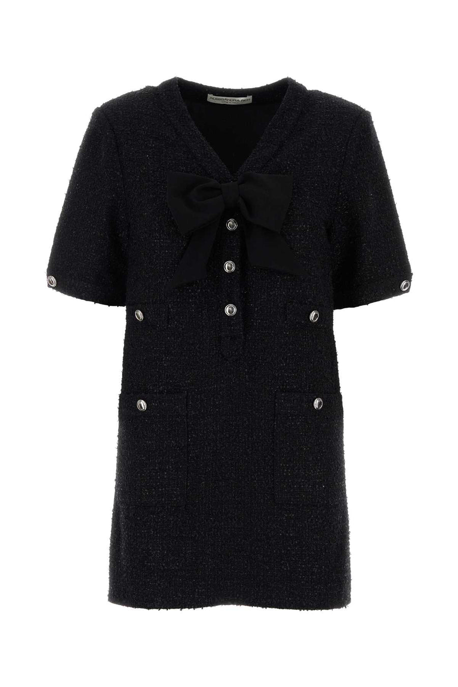 Alessandra Rich Exterior: 55% Nylon dress in black