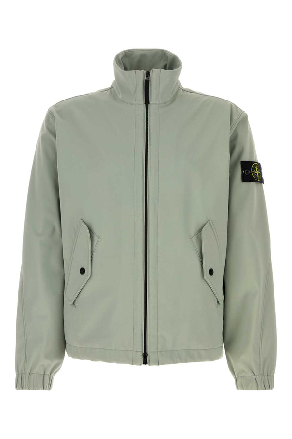 Stone Island Exterior: 92% Polyester 8% Elastane; Lining: 100% Polyester jacket in green