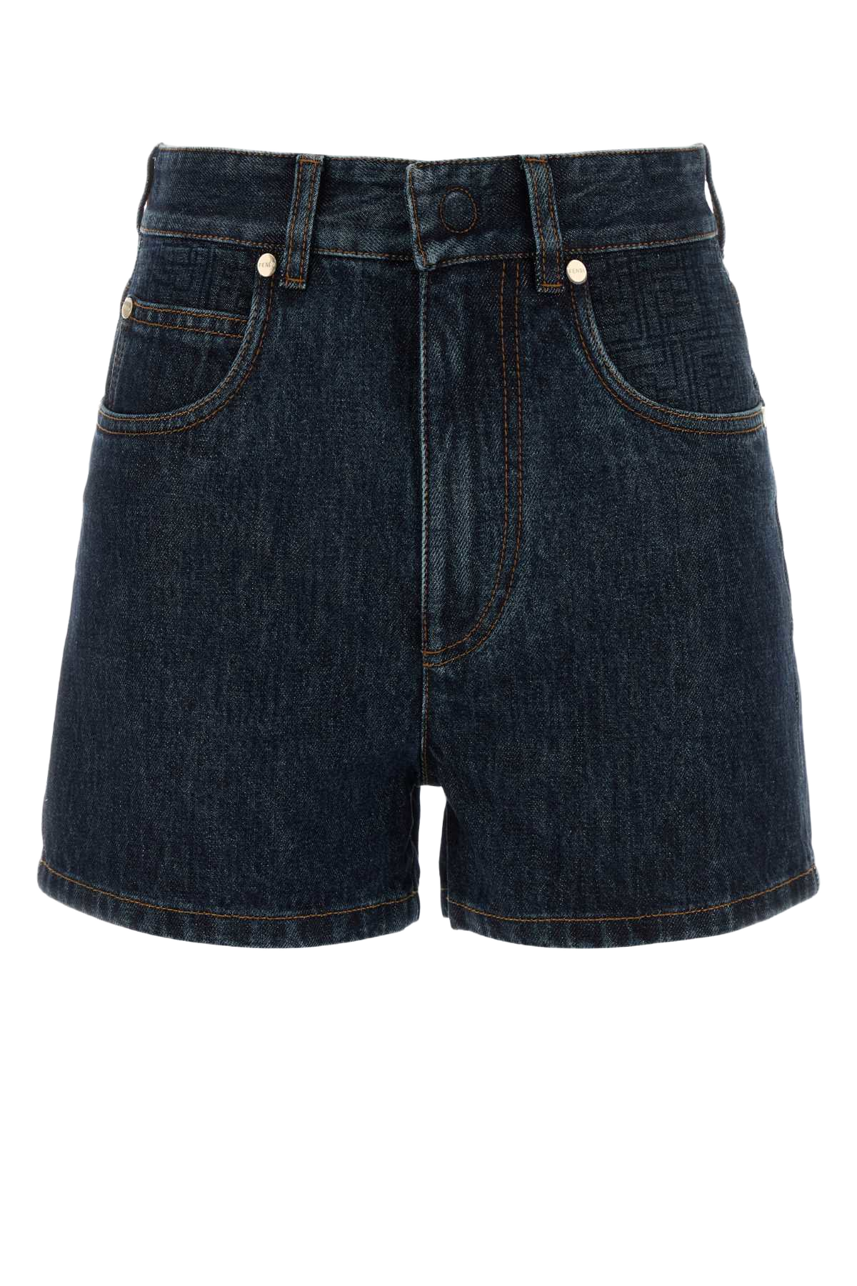 Denim Shorts Blueberry-26 Exterior: Cotton