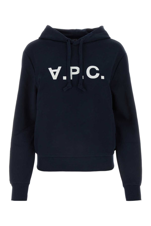 A.P.C. Standard 100% Organic Cotton hoodie in navy