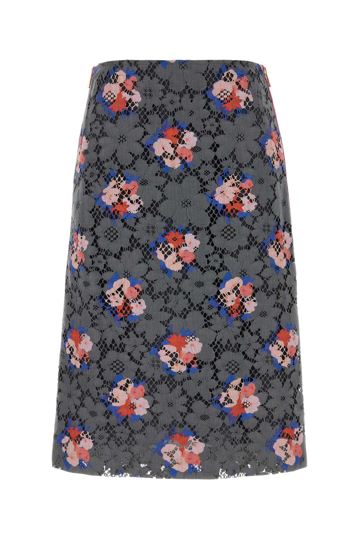 Printed Lace Skirt Asfalto-26 Gonne