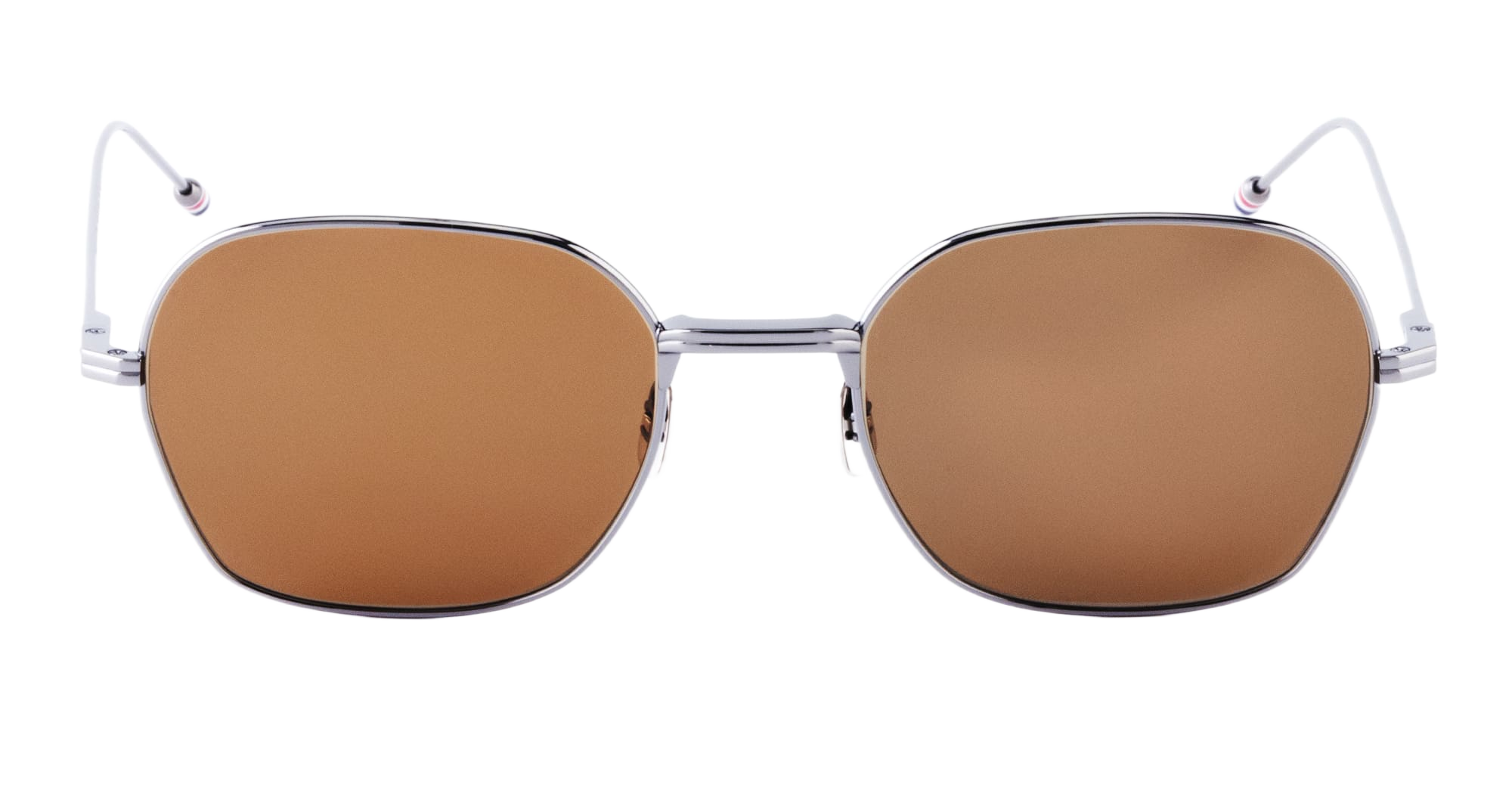 Rectangular - Silver Titanium Sunglasses