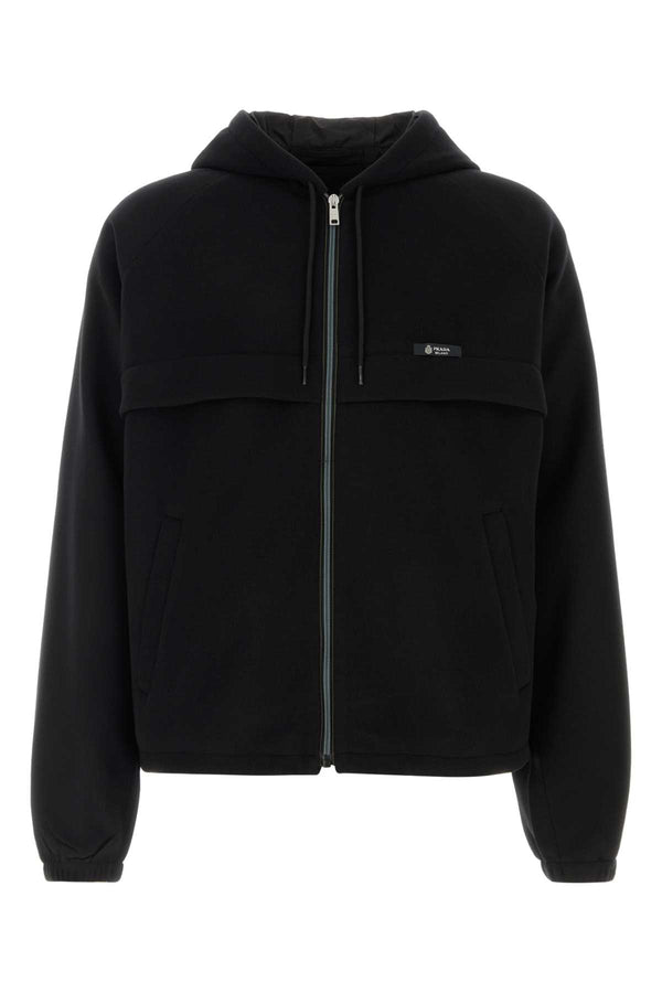 Prada Exterior: 100% Polyester; Lining: 100% Recycled polyester jacket in black