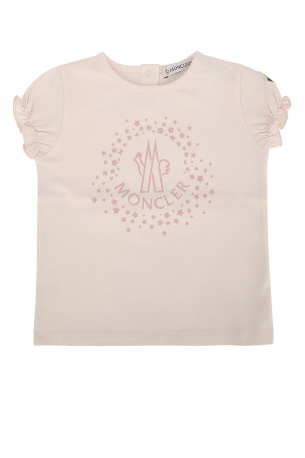 Moncler Jr Baby Cotton t-shirt in beige