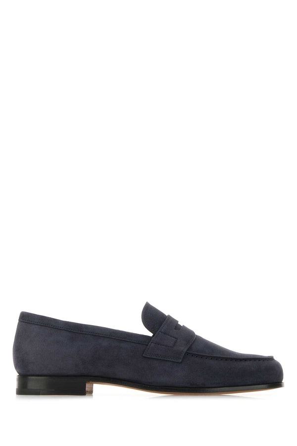 Church'S Exterior: 100% Suede loafer in navy